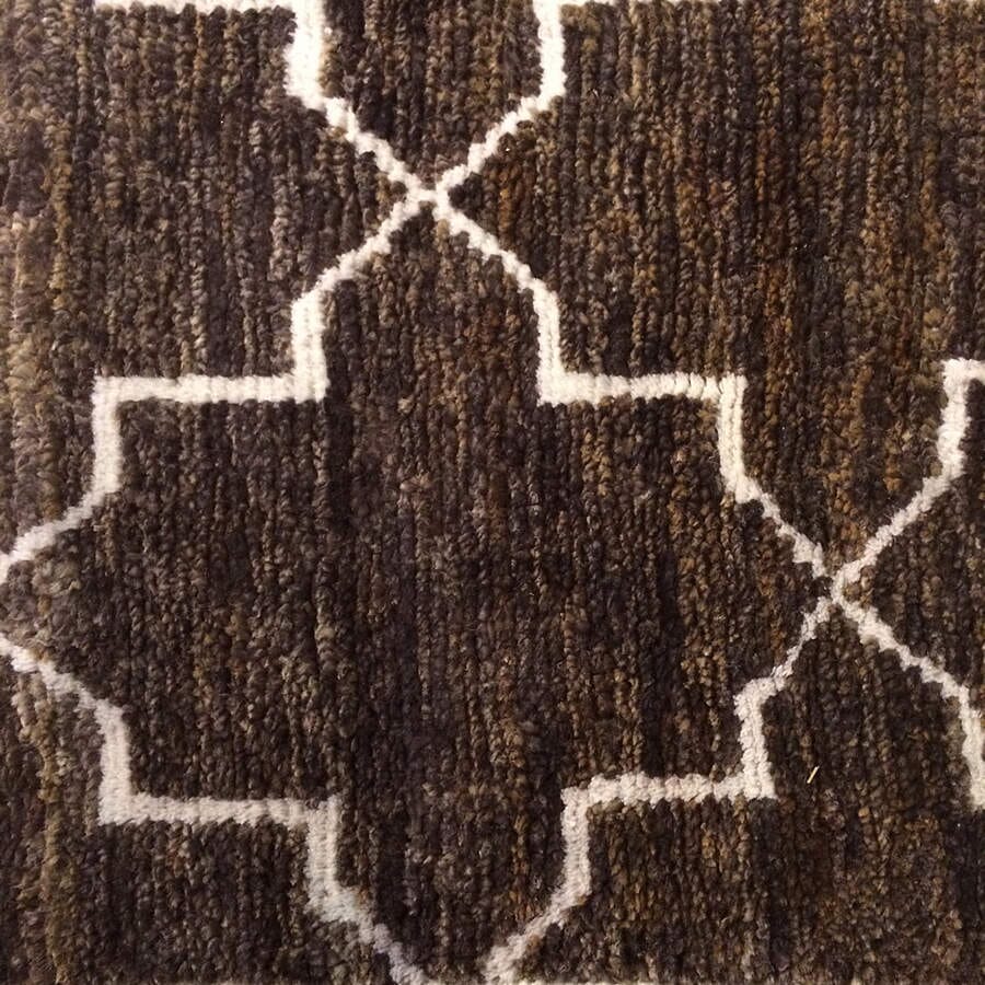 Chandra Nesco Nes32702 Dark Brown Geometric Area Rug