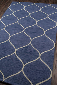 Momeni Newport Np-10 Blue Geometric Area Rug