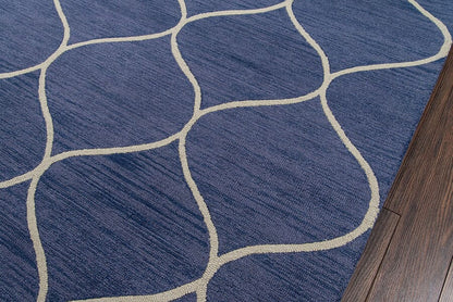 Momeni Newport Np-10 Blue Geometric Area Rug