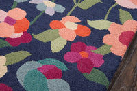 Momeni Newport Np-14 Navy Floral / Country Area Rug