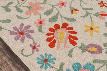 Momeni Newport Np-20 Ivory Floral / Country Area Rug