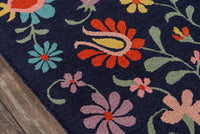 Momeni Newport Np-20 Navy Floral / Country Area Rug