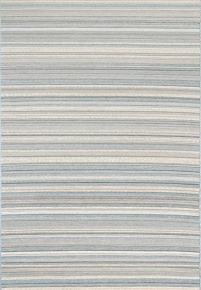 Dynamic Newport 96005 Ivory / Blue Striped Area Rug