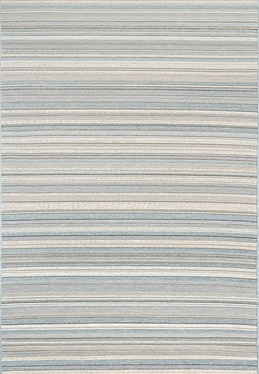Dynamic Newport 96005 Ivory / Blue Striped Area Rug