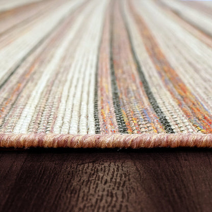 Dynamic Newport 96005 Blush / Ivory Striped Area Rug