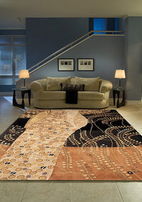 Momeni New Wave Nw-01 Black Geometric Area Rug