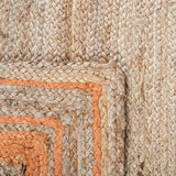 Safavieh Natural Fiber Nf109P Orange/Natural Rugs.