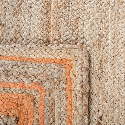 Safavieh Natural Fiber Nf109P Orange/Natural Area Rug