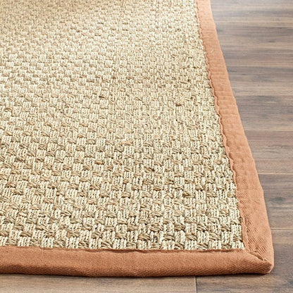 Safavieh Natural Fiber nf114b Natural / Brown Natural Fiber Area Rug