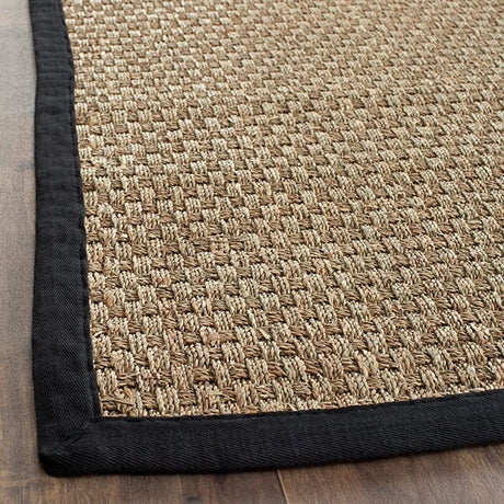 Safavieh Natural Fiber nf114c Natural / Black Rugs.