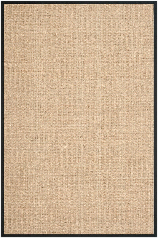 Safavieh Natural Fiber nf114c Natural / Black Natural Fiber Area Rug