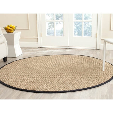 Safavieh Natural Fiber nf114c Natural / Black Rugs.