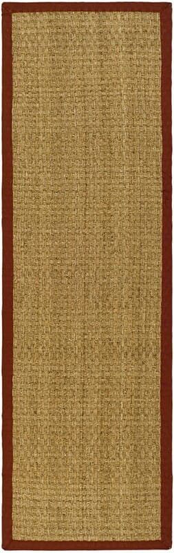 Safavieh Natural Fiber Nf114D Natural / Red Natural Fiber Area Rug