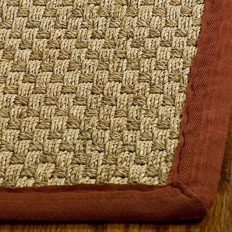 Safavieh Natural Fiber nf114d Natural / Red Rugs.