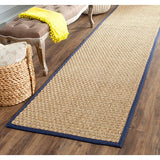 Safavieh Natural Fiber nf114e Natural / Blue Rugs.