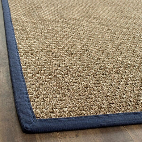 Safavieh Natural Fiber nf114e Natural / Blue Rugs.