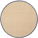 Safavieh Natural Fiber nf114e Natural / Blue Rugs.