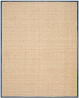 Safavieh Natural Fiber nf114e Natural / Blue Rugs.