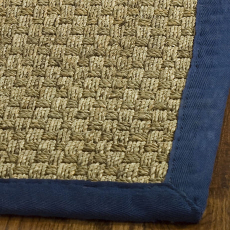 Safavieh Natural Fiber nf114e Natural / Blue Rugs.