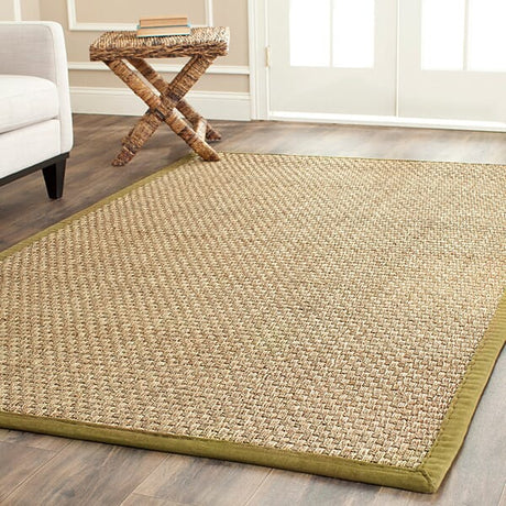 Safavieh Natural Fiber nf114g Natural / Olive Rugs.