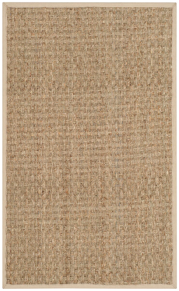 Safavieh Natural Fiber Nf114J Natural / Ivory Solid Color Area Rug