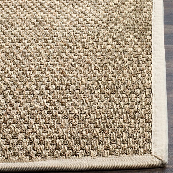 Safavieh Natural Fiber Nf114J Natural / Ivory Solid Color Area Rug