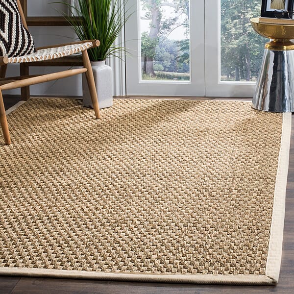 Safavieh Natural Fiber Nf114J Natural / Ivory Solid Color Area Rug