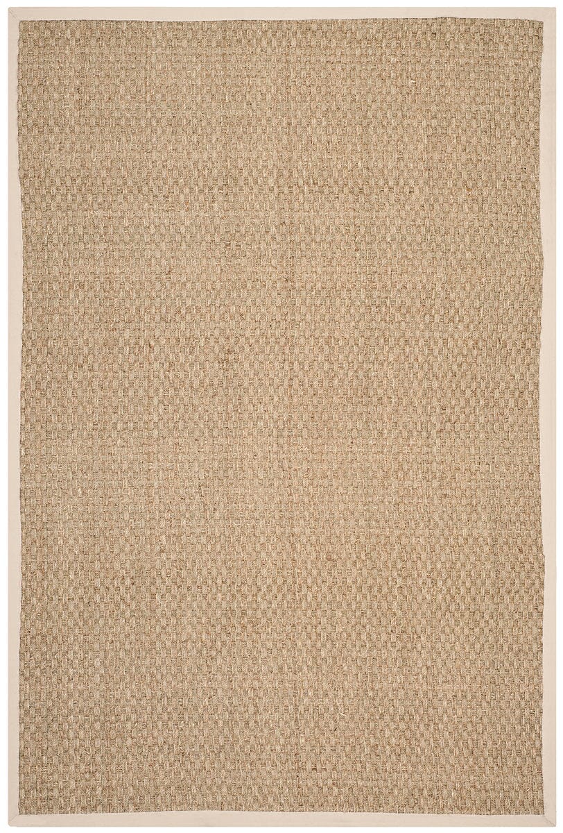 Safavieh Natural Fiber Nf114J Natural / Ivory Solid Color Area Rug