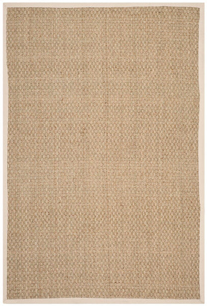 Safavieh Natural Fiber Nf114J Natural / Ivory Solid Color Area Rug