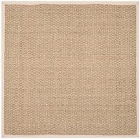 Safavieh Natural Fiber Nf114J Natural / Ivory Solid Color Area Rug