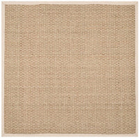 Safavieh Natural Fiber Nf114J Natural / Ivory Solid Color Area Rug