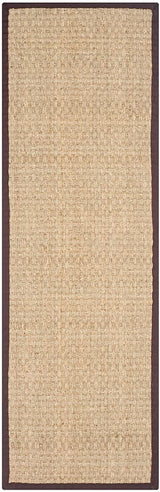 Safavieh Natural Fiber Nf114K Natural / Dark Brown Rugs.