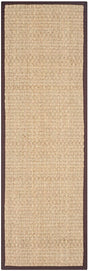 Safavieh Natural Fiber Nf114K Natural / Dark Brown Rugs.