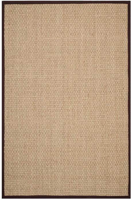 Safavieh Natural Fiber Nf114K Natural / Dark Brown Rugs.