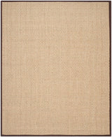 Safavieh Natural Fiber Nf114K Natural / Dark Brown Rugs.