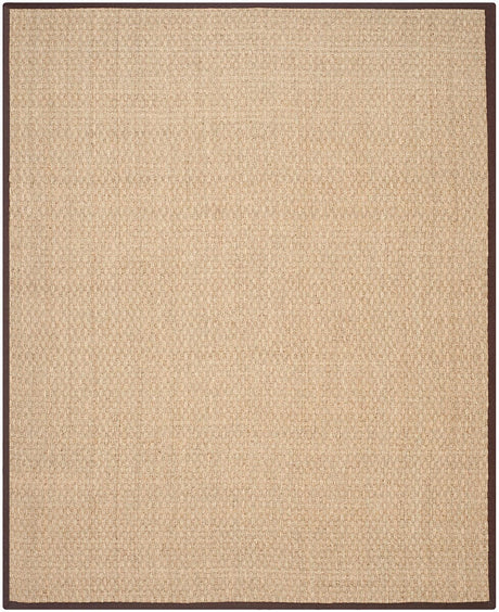 Safavieh Natural Fiber Nf114K Natural / Dark Brown Rugs.