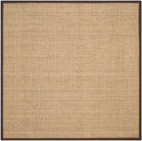 Safavieh Natural Fiber Nf114K Natural / Dark Brown Rugs.