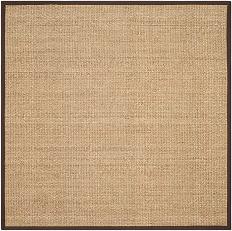 Safavieh Natural Fiber Nf114K Natural / Dark Brown Rugs.