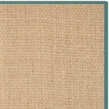 Safavieh Natural Fiber Nf114M Natural / Light Blue Rugs.
