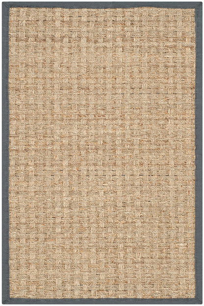 Safavieh Natural Fiber Nf114Q Natural / Dark Grey Natural Fiber Area Rug