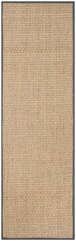 Safavieh Natural Fiber Nf114Q Natural / Dark Grey Natural Fiber Area Rug