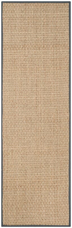 Safavieh Natural Fiber Nf114Q Natural / Dark Grey Natural Fiber Area Rug