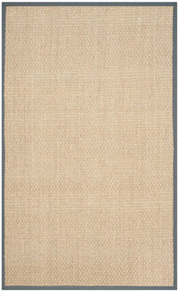 Safavieh Natural Fiber Nf114Q Natural / Dark Grey Natural Fiber Area Rug