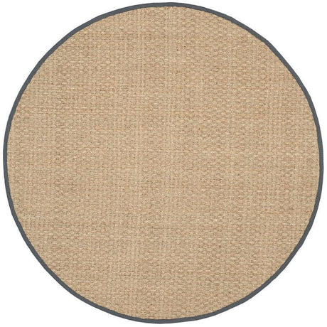 Safavieh Natural Fiber Nf114Q Natural / Dark Grey Rugs.