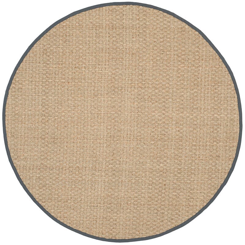 Safavieh Natural Fiber Nf114Q Natural / Dark Grey Natural Fiber Area Rug