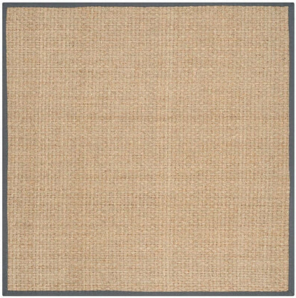 Safavieh Natural Fiber Nf114Q Natural / Dark Grey Natural Fiber Area Rug