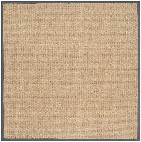 Safavieh Natural Fiber Nf114Q Natural / Dark Grey Rugs.