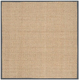 Safavieh Natural Fiber Nf114Q Natural / Dark Grey Rugs.