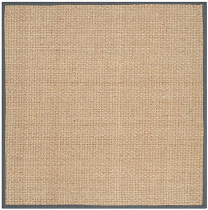 Safavieh Natural Fiber Nf114Q Natural / Dark Grey Natural Fiber Area Rug