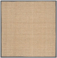 Safavieh Natural Fiber Nf114Q Natural / Dark Grey Natural Fiber Area Rug